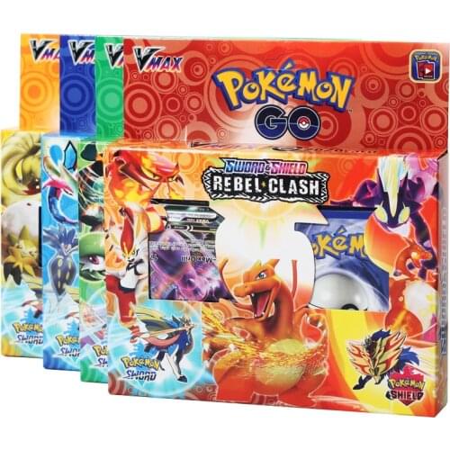 54PCS/BOX SUN&MOON TEAM UP GX MEGA Pokemon Shining Card Game Battle Carte Trading Cards Game Children Pokemons Toys For Children