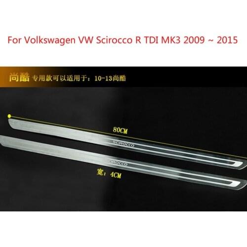 Car Accessories High-quality stainless steel Door Sill Scuff Plate For Volkswagen Scirocco R TDI MK3 2009 ~ 2015 Car-styling