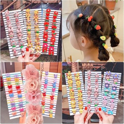 HigoodChildrens baby hair rope headdress little girl a hair band girls does not hurt hair rope cartoon hair hair accessories
