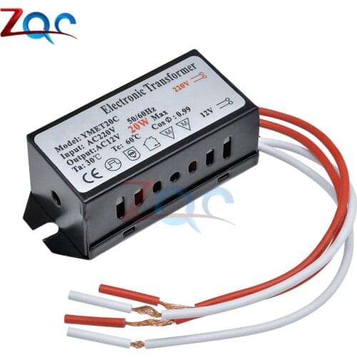 20W AC 220V To 12V LED Power Supply Driver Electronic Transformer for LED Halogen Light Bulb Lamp Lighting LED Strip