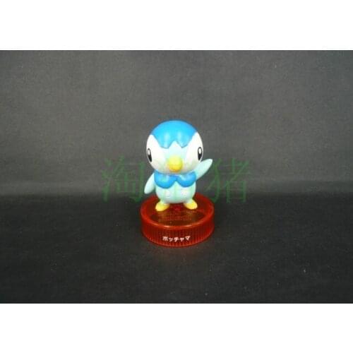TOMY Pokemon Action Figure Bottle Cap Series Piplup Rare Model Decoration Toy