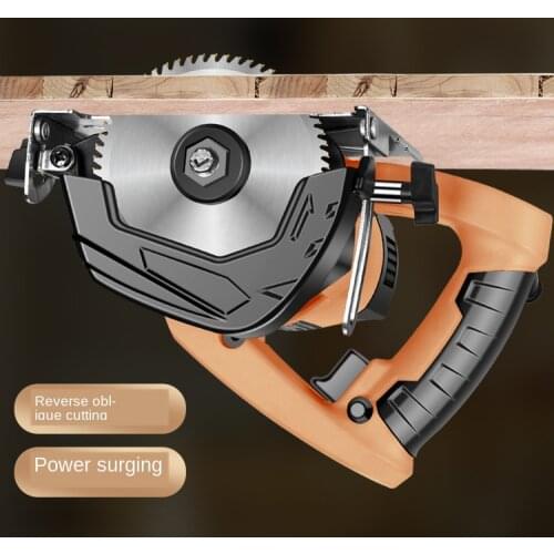 Electric Circular Saw For Woodworking Multi-function Cutting Machine Household Small Flip Saw Circular 110mm Blade