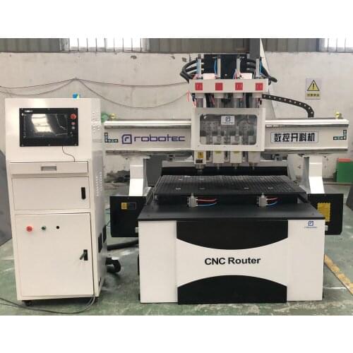 Cheap Price Nesting CNC Router Four Spindle ATC CNC Milling Machine With Loading System 1325 Sheet Wood Cutting Machine