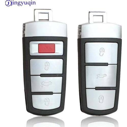 Jingyuqin 3/4Buttons Smart Remote Key Keyless Fob For VW Passat B6 3C B7 Magotan CC Car key shell Case For 3C0 959 752 BA 752 AD