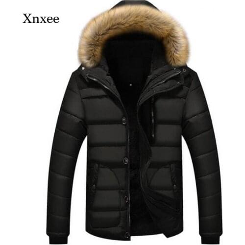 2021 New Winter Jacket Mens Coat Stitching Plus Fleece Coat Casual Thick Hooded Fleece Jacket Warm Coat Mens Clothing