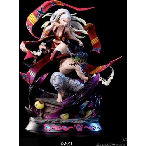 Demon Slayers Blade GK Magic Cube Studio Workshop Winding No.6 Oiran Fallen Ji Limited Statue Figure 34cm*28cm*45cm