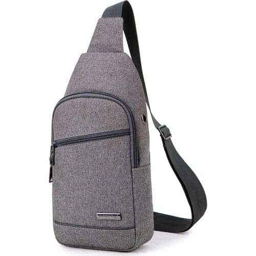 2019 New Crossbody Bags for Men&Female Messenger Chest Bag Sling Bag Waterproof Canvas Anti-Theft Crossbody Chest Pack Bag