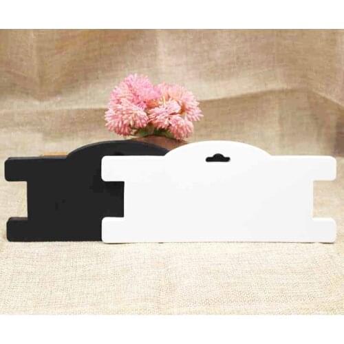 NEW DIY hot sale 50pcs kraft/black/white blank hair ornaments display card fashion chocker necklace package card 3*7 inch