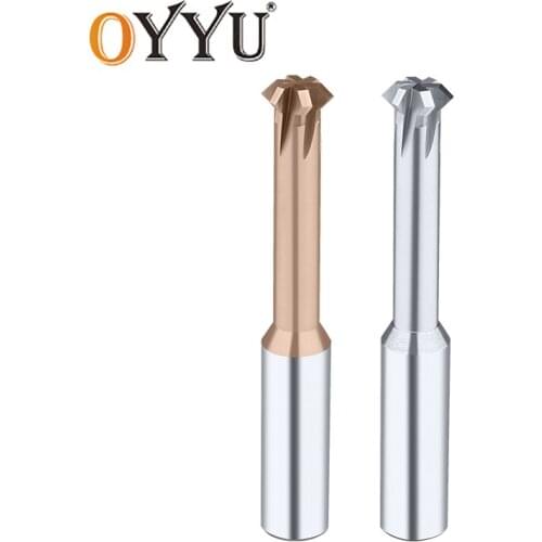 OYYU Upper and Lower Deburrer Double Angular Chamfering Cutter Positive and Negative Carbide Tungsten Steel Chamfer 3-12mm