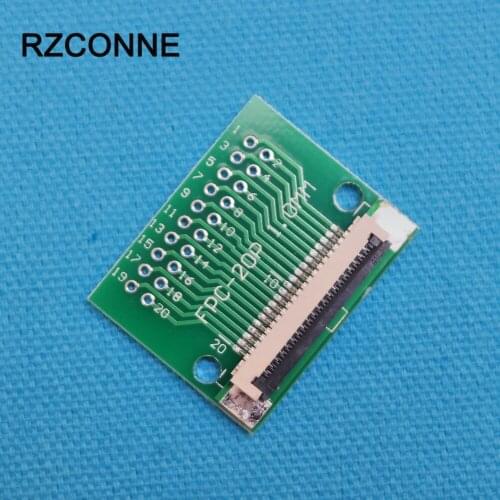 2pcs 8Pin/12Pin/20Pin FFC FPC Adapter to 2.54mm Flat Cable Socket Connector 0.5/1.0mm Pitch 1.0mm flip cover for TFT LCD new