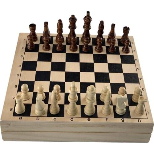Portable Fast Sling Puck Game Paced and Wooden Chess Set Foosball Family Party Board Games Toys for Kids
