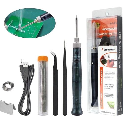 Portable 5V 8W Electric Soldering Irons Pen Set USB interface Mini Handle Welding Repair Tools Soldering Irons Rework Station