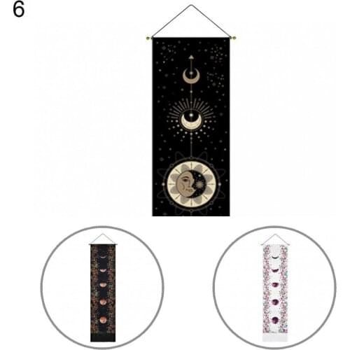 Durable Polyester Cotton Polyester Cotton Moon Wall Hanging Tapestry for Dorm