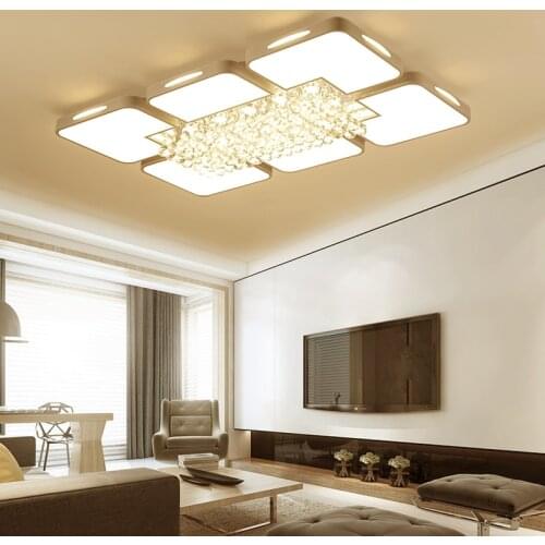 Simple Modern Room Study Crystal Lighting Restaurant Lighting Atmospheric Main Bedroom Living Room led ceiling lamp