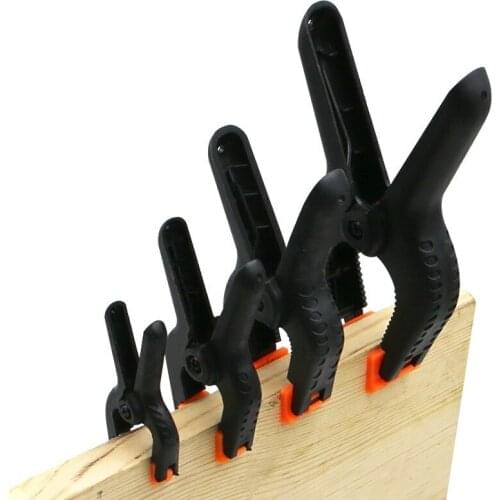 Woodworking Spring Clamps 2/3/4/6 Inches DIY Tools Plastic Nylon Toggle Clamp For Woodwork Spring Clip Photo Studio