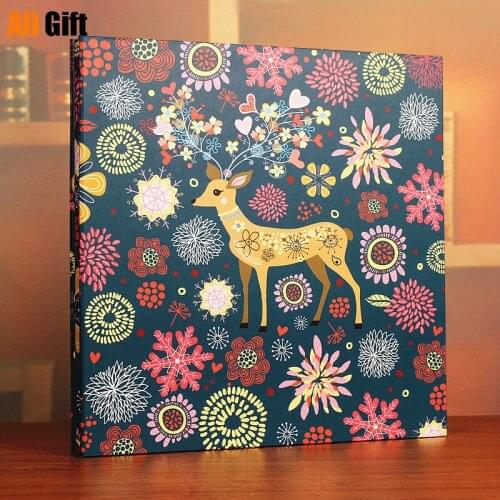 Polaroid 600 18 inch self-adhesive diy handmade album romantic couple family classmates baby grow creative wooden cover album