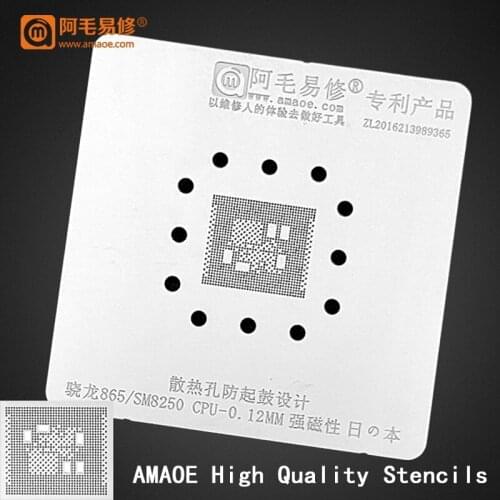 Steel Mesh For Android CPU M8176V SDM439 SM8250/865 NVIDIA SD575N-A1 BGA Reballing Stencil Heating Reball Tin Net Template