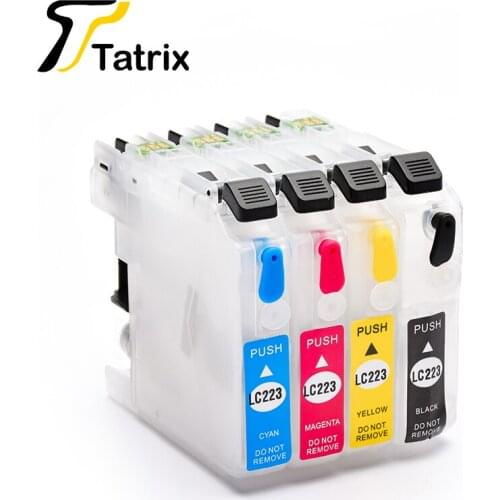 Tatrix LC223 Refillable Ink Cartridge For Brother DCP-J4120DW MFC-J4420DW J4620DW J4625DW J5320DW J5620DW J5625DW J5720DW