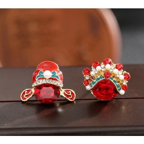 Wedding Tiara Metal Pin Festive Red Gem Color Tiara Custom Cloud Pattern Noble Wedding Lapel Brooch Jewelry Wedding Surprise Gif