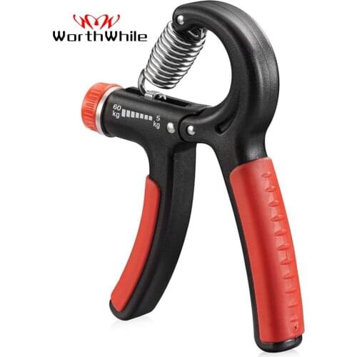WorthWhile 5-60Kg Gym Fitness Hand Grip Men Adjustable Finger Heavy Exerciser Strength for Muscle Recovery Hand Gripper Trainer