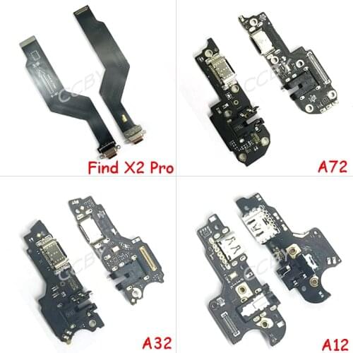 USB Charging Dock Port Connector Flex Cable For OPPO R15 R17 Pro Find X X2 A8 A12 A32 A52 A72 A92 A91 4G 5G