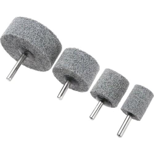 1Pc 6mm Shank Buffing Polishing Wheel 20-60mm Fiber Nylon Mount Point Grinding Head for Mould Finish Polish Grinder Rotary Tools