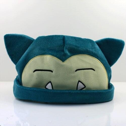 1Pcs Snorlax Plush Cosplay Hat 20cm For Adult Size