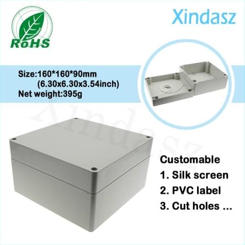 160*160*90mm waterproof electronic enclosure plastic project box enclosures for electronics plastic