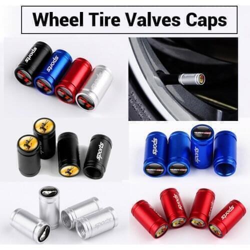 4PCS Car Styling Tire Valve Core Cover Cap For Dodge Jeep Volvo Renault Toyota BMW M Audi Suzuki Lexus Honda Mugen Mercedes-Benz