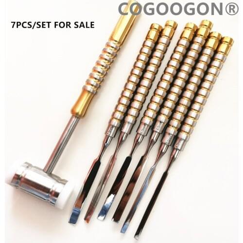 7 pieces Dental Instrument Ochsenbein Chisel Periodontology and Implantology Bone Chisels