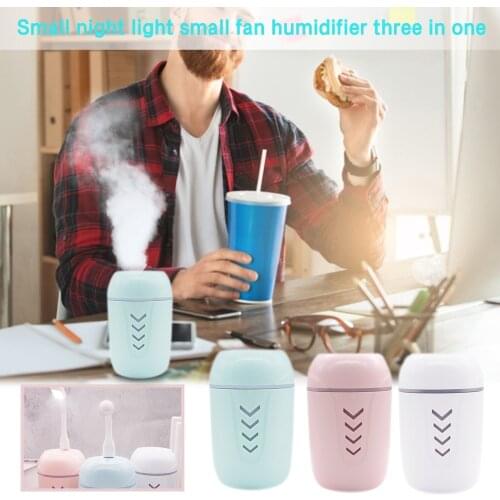 Aromatherapy Humidifier Diffuser 200ML Mini Essential Oil Diffuser With A USB Fan And Night Light Aroma Air Humidifier For Home