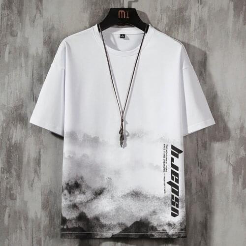 Summer New Mens T-shirts Short Sleeve 100% Cotton High Quality Tees Fashion O-neck Tops Loose Causal Hip-Hop Streetwear Ulzzang