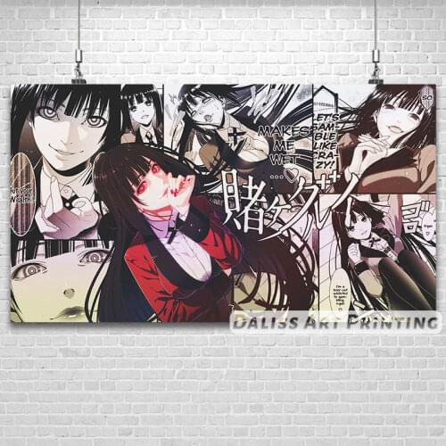 Canvas Anime KAKEGURUI yumeko Pictures Home Decoration Paintings Poster HD Prints Wall Art Modular Living Room Framed