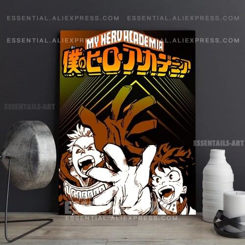 Midoriya and Togata BNHA MHA Anime Poster Canvas Wall Art Painting Decor Pictures Bedroom Living Room Home Decoration Prints