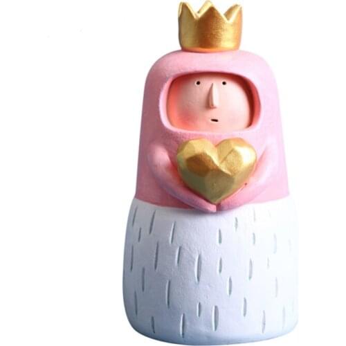 Cute Home Ornaments Cartoon Character Modeling Living Room lovely Childrens statue Study Room Decor Christmas Decoration Gifts