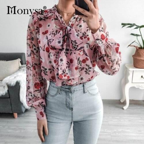 Женские рубашки с принтом Monysa China At AliExpress