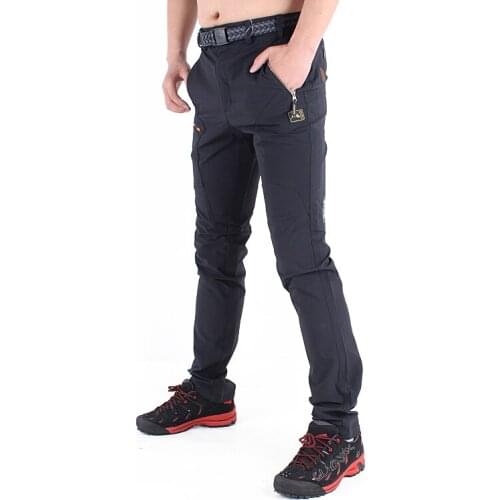 MONTPIC Men`s spring autumn waterproof slim elastic hiking pants mens Camping Trekking cycling patchwork Pants sports trousers