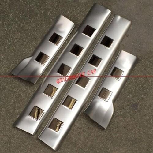 QDAEROHIVE inner Door Sill Plate Trim 4pcs for Nissan X-Trail X trail T31 2008 2009 2010 2011 2012 2013