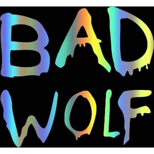 LLY-0834 Various Sizes/Colors Car Stickers BAD Wolf Modeling Decal PVC Auto Motorcycle Decorative Accessories Waterproof Decals