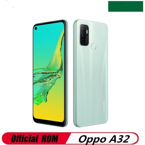 New Oppo A32 4G LTE Android Phone 4 Cameras 6.5" 1600x720 90HZ Dual Sim 5000mAh 18W Charger Snapdragon 460 8GB RAM 128GB ROM