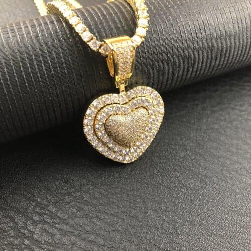 New womens Love Pendant 5A zircon