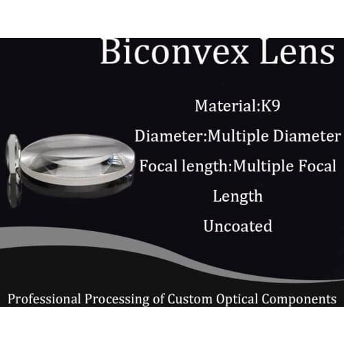K9 Biconvex Lens/BK7 Biconvex Lens/diameter 4 6 10 15 20 30 40 100mm