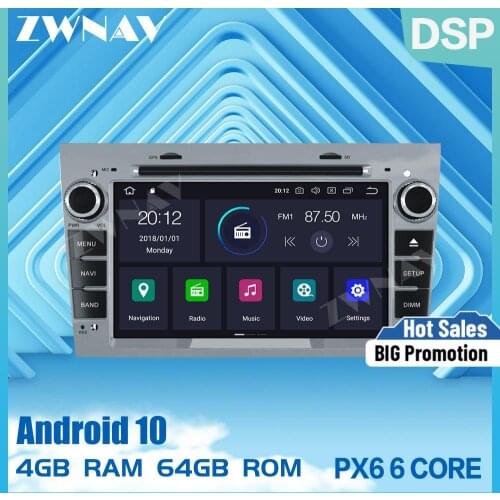 PX6 Android 10.0 With DSP IPS RDS Car GPS Navi Radio stereo For opel Vauxhall Astra H G J Vectra Antara Zafira Corsa DVD Player