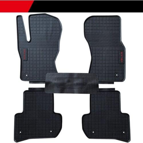 CUSTOM Rubber Car Floor Mats for Land Rover Velar No Odor Waterproof Carpets