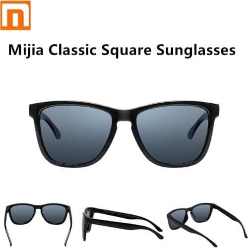Xiaomi Mijia Classic Square Sunglasses TAC Polarized Lenses Anti-UV Screwless Sun Glasses For Driving Outdoor Travel Man Woman