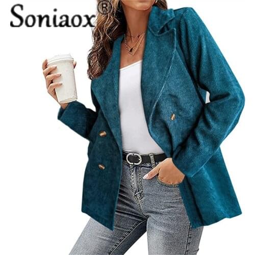 Soniaox Women's Long Blazers