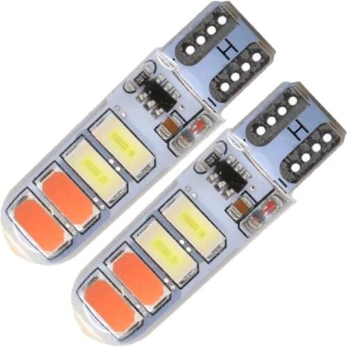2PCS T10 W5W 194 168 5630 8SMD Led Strobe Flash Light Car Clearance Lights Bulbs 12V