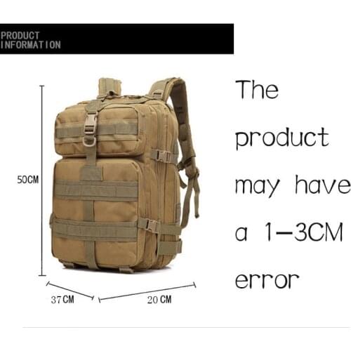 50L 3P Tactical Hunting Outdoor Waterproof Bag Army Backpack Men Military Backpack Bags Molle Rucksack Hiking Camping Backpack