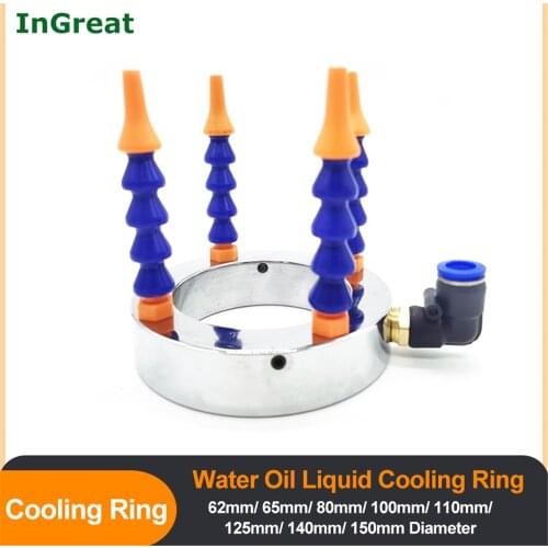 Water Oil cooling liquid Coolant Pipe Hose Tube nozzles spray ring For Spindle motor CNC Router Engraving Metal Stone Processing