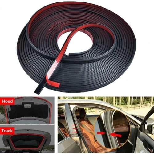 Seal Strip Double-sided Adhesive Tape Easy to Install Rubber Door Edge Protector Car L Shape Car Weatherstrip for Car Hood